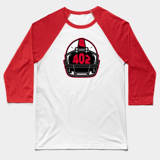 Retro Football Helmet 402 Area Code Lincoln Nebraska Football Baseball T-Shirt by SLAG_Creative